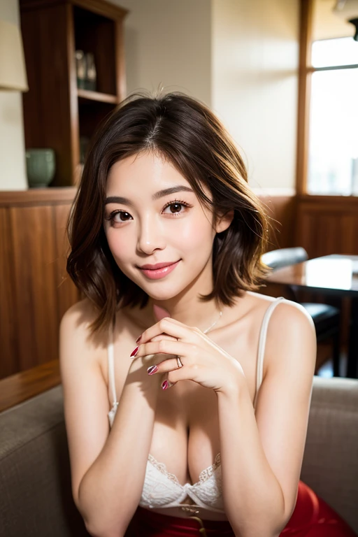 ((highest quality)), ((masterpiece)), (Familiar), Perfect Face, masterpiece、highest quality、High resolution、wallpaper、Realistic、Bright lighting、Professional Lighting、Face Light、Smooth lighting、Japanese women、20th Gen Midplate、so beautiful、Beautiful Skin、Be...