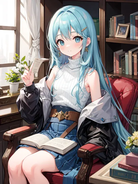 (masterpiece, best quality, extremely detailed, absurdres)), masterpiece, best quality, extremely detailed, (((light blue long hair))),  ,10 years old,long hair cute anime faces, detailed light, parted lips, shiny, beautiful detailed face, long hair, pale ...