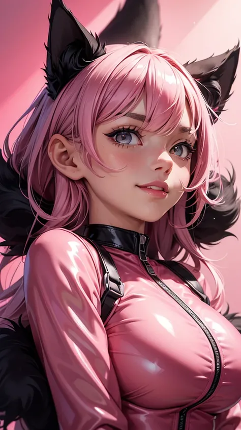 (high resolution, upper body, soft skin:1.2),(best illustration,masterpiece:1.2),ultra-detailed,[(cat ears,black fur,pink inside...