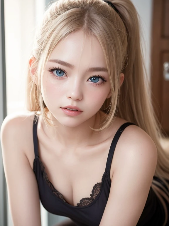 Bright expression、Photorealism、highest quality、超A high resolution、picture、Photos of the most beautiful Scandinavian girls、A cute and beautiful face down to the last detail、Small Face、(Purelos Face_v1:0.008)、Beautiful Bangs、Alice in Wonderland、17 years old、...