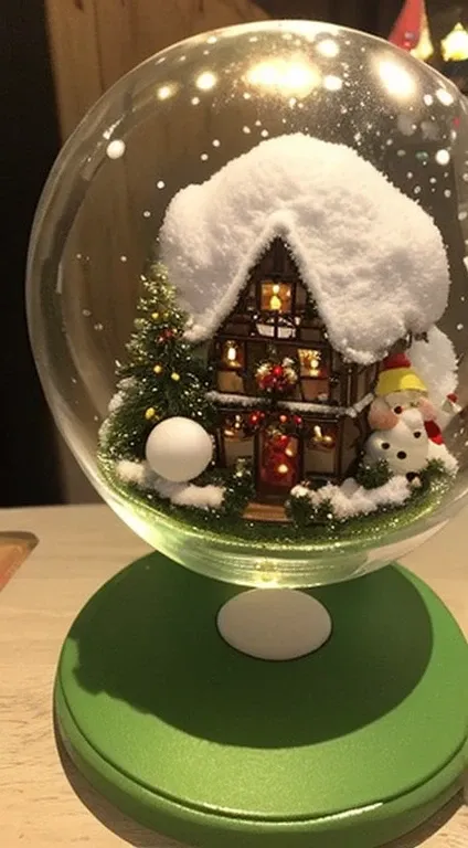 1 Snow Globe　A real town in the glass　Ghibli　german christmas market