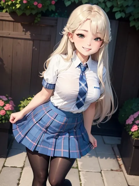 ((highest quality)), ((masterpiece)), (detailed), (Character Focus、breast focus,whole body), Anime 2D Rendering, Realistic young anime woman, Five Fingers, Perfect Face, Beautiful fine details, Beautiful body, Beautiful breasts, Beautiful thighs, (Smaller ...