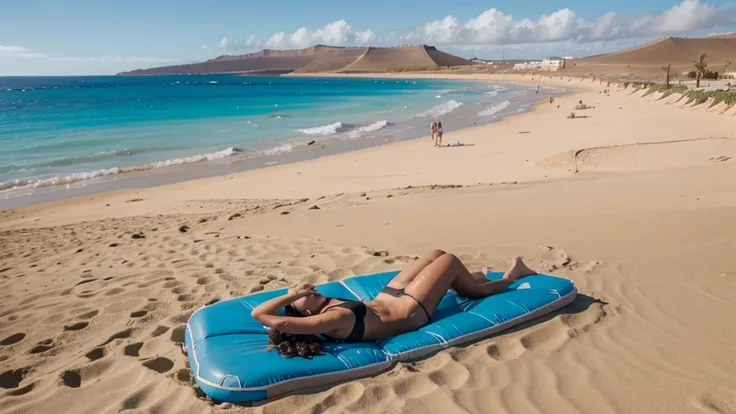 Fuerteventura clickbaity beach youtube thumbnail