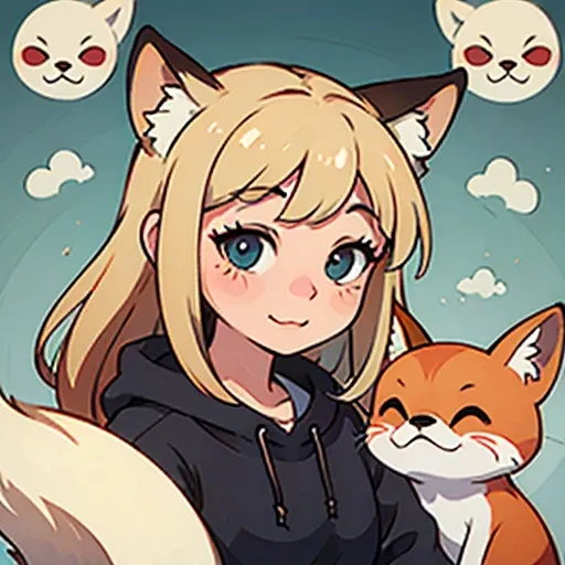 Homepage logo, Cute fox face,