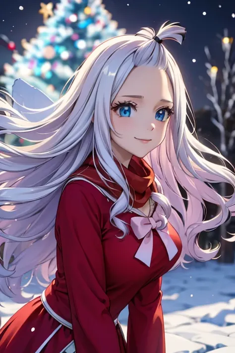 (best quality,4k,8k,highres,masterpiece:1.2),ultra-detailed,realistic,photorealistic:1.37,mirajane strauss,santa claus costume,b...