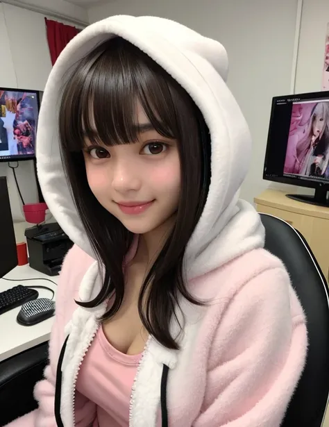 G is, One Girl, Detailed skin, View your viewers, Brown eyes, (Bob hair with bangs:1.2), (Medium Chest:1.0), (Central areola:0.8), 
(Realistic:1.4), (highest quality:1.0), (Ultra-high resolution:1.0), 8k, RAW Photos, (masterpiece:0.2), (Pyros Face_v1:0.5),...