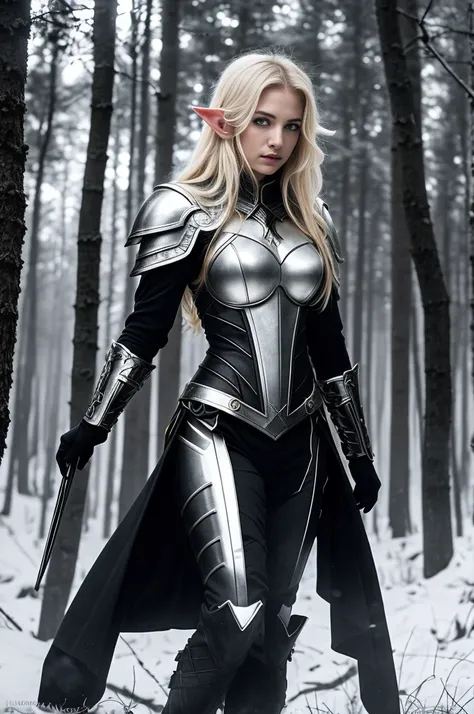 Meisterwerk, a beautiful elf, Adriana Malkova, (delicate filigrane white mediaval armor), (small breasts), (perfect body), (blondes, langes Haar), outside, (Hauttextur:1.1), best quality, ultra high resolution, RAW-Foto, Hintergrundbeleuchtung, Felgenlicht...