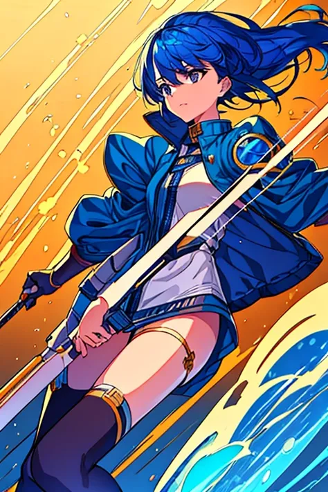 Eriana:age:21 years old:The human protagonist and the girl assigned to the exploration unit belong to:Weapon used by Wanderer&technology magic, Fire attribute, Wind attribute, Light attribute magic engineering character design:He wears a jacket with a pock...