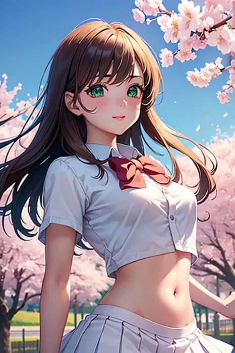 ((masterpiece, highest quality, High resolution, Hyper HD, Pixel perfect, Depth of written boundary, 4K, RTTX 10.0, High resolution))), One girl, single, alone, Beautiful Anime Girls, Beautiful art style, Anime Figures, ((Long Hair, bangs, Brown Hair, Curl...