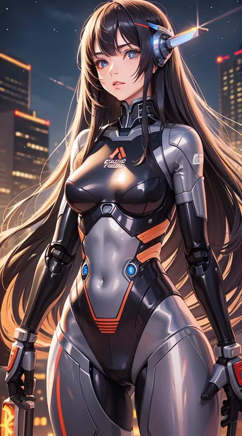 masterpiece, best quality,
1girl, solo, long hair, photorealistic, 
(finely detailed beautiful eyes: 1.2),open clothes, glowing eyes, shiny hair, lustrous skin,((1 life-like robot)), metal construction, wires and cables, (glowing eyes), (mechanical arms), ...