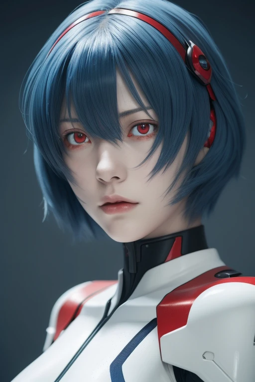 Ayanami, Blue Hair, short hair, (Red eyes:1.5), 
bodysuit, headgear, Plug Suit, White bodysuit,
outdoors,
looking at viewer, 
(masterpiece:1.2), highest quality, High resolution, Unity 8k wallpaper, (figure:0.8), (Beautiful fine details:1.6), Highly detail...