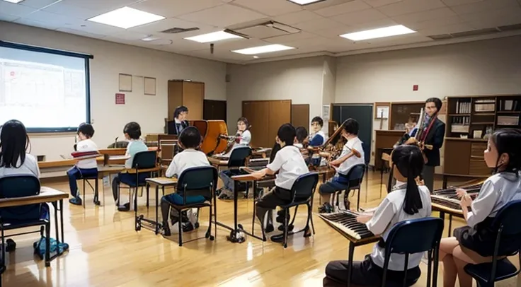 elementary school music class