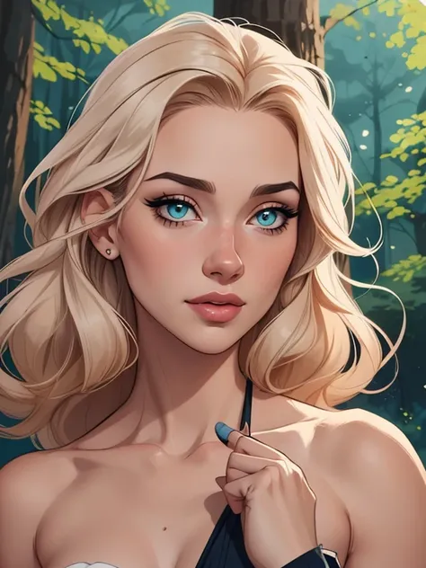 Personagem feminina em Imagem de desenho animado de uma mulher .Ilustra??o estilo desenho animado, estilo de arte dos desenhos animados, estilo de arte dos desenhos animados, digital illustration style, design de personagens altamente detalhado, arte digit...