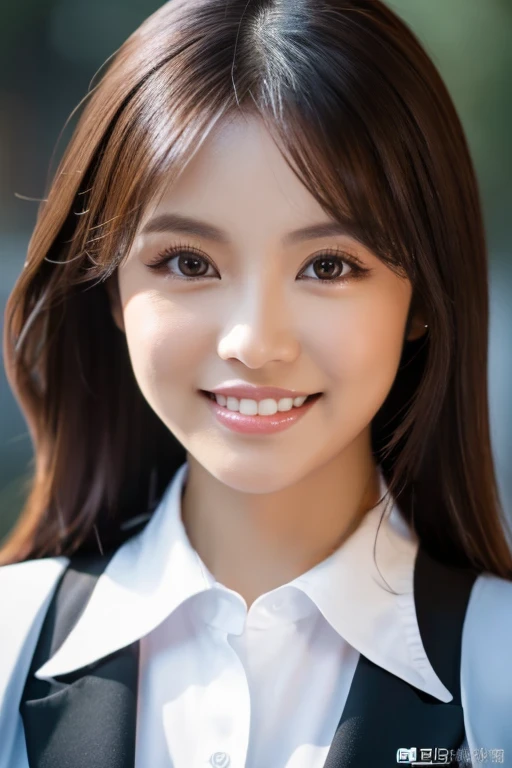 (In 8K、Raw photo、highest quality、Realistic、Photorealistic、Professional Lighting, Tabletop, View your viewers:1.4, front lighting:1.5, Gray background), 28 year old Filipino woman, Attractive real estate company employees, Big glowing eyes:1.5, Slim figure,...