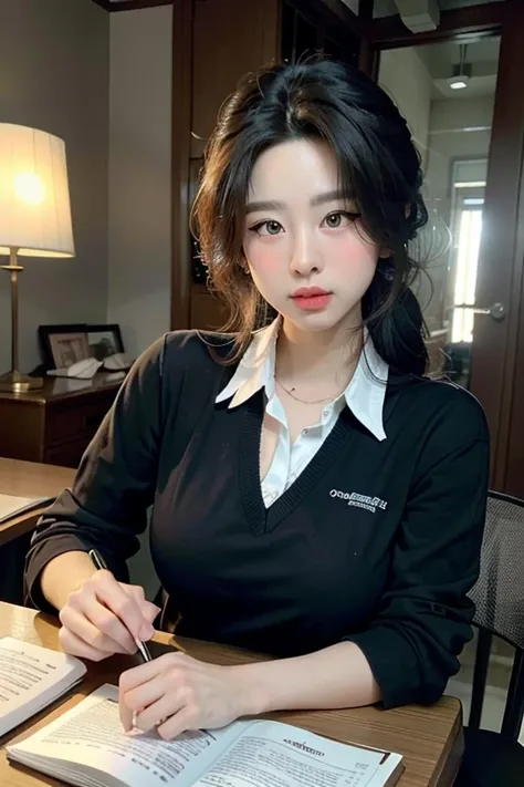 office uniform, great lighting,  cinema lighting, bustling korean town,
((sfw)), (highest quality, masterpiece:1.4), absurd, ult...