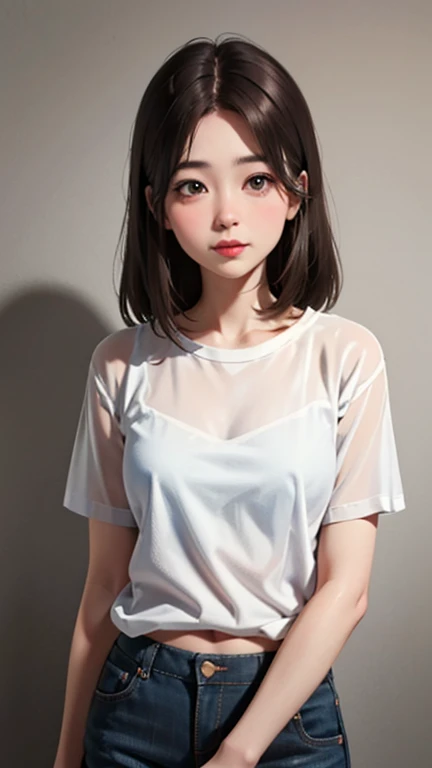 Blushing lightly and smiling, (Top quality masterpiece:1.2) Delicate illustrations, Very detailed, /Beautiful woman Japan in her 30s、1 person,Very cute and slim、Excellent style 、((8K images、super high quality))、Very delicate face, Skin and Hair、beautiful f...