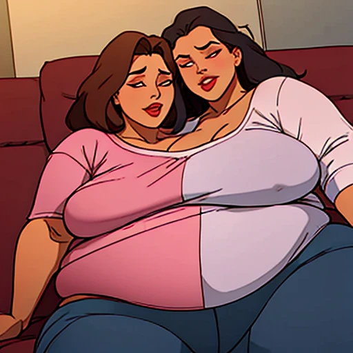 your fat white girlfriend’s thinner and more attractive  conjoined mommy asking you to kiss  her while your girlfriend is asleep on the fully clothed two headed body they share 