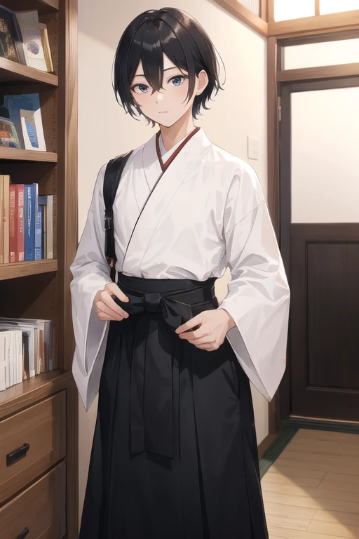 One man、Black Hair、black hakama