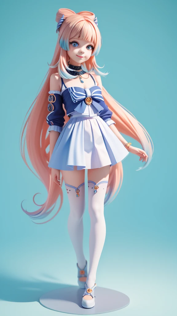 (masterpiece), (best quality), (ultra-detailed), (full body: 1.2) teen girl, light and detailed, clear smile, full body, :3, mul...