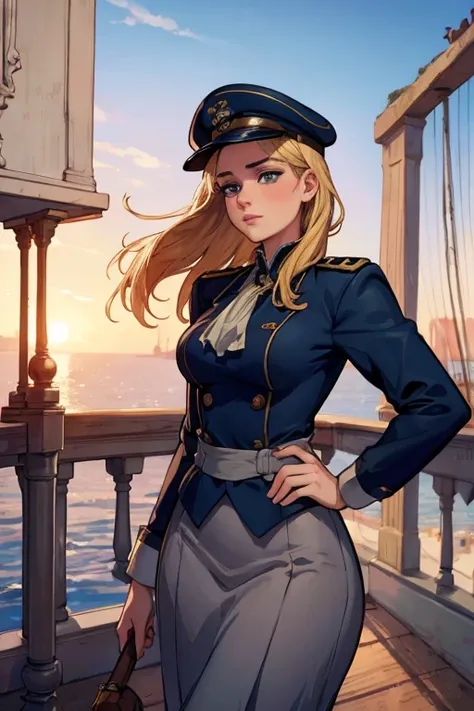 titanic reimagined as a   26 year old capitaine girl