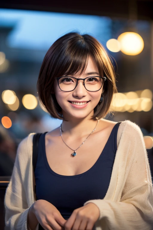 Japanese girl wearing casual clothes at the shopping mall, Looking at the audience, posing with a smile (highest quality, masterpiece))), High resolution, Very detailed, masterpiece, Cinema Lighting, (8k, highest quality, masterpiece: 1.2), (Realistic, pho...