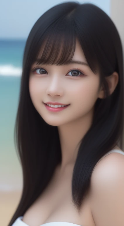 (High resolution、4k、8k、Super detailed: 1.2)、(Hyper Real、Photorealistic: 1.37)、(Illustrated)、(Detailed lighting)、(Very delicate and beautiful) 、1 young girl、Black Hair、model、(highest quality)、8K のSuper detailedな CG 壁紙、Bright colors、Professional Grade、Depth ...