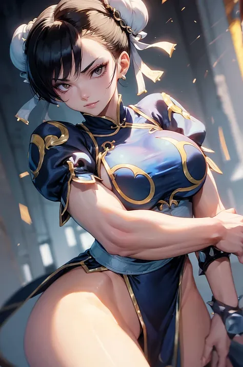 chun li,mulher jovem,short black hair , badass , colan,May,coxas torneadas,Evil Smile,,chifres de cabelo,detalhes do corpo,low yellow lighting,raios de luz belo corpo detalhado
cidade a noite