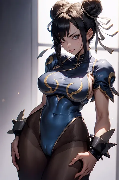 solo, masterpiece, best quality, agrias, grey sweater, black leotard, standing, looking at viewer, short hair,oculos,evil smile, evil look, chun li,luvas preta,roupa azul,yandere rosto,low lighting,coxa sarada
copo detalhado,olhando para frente