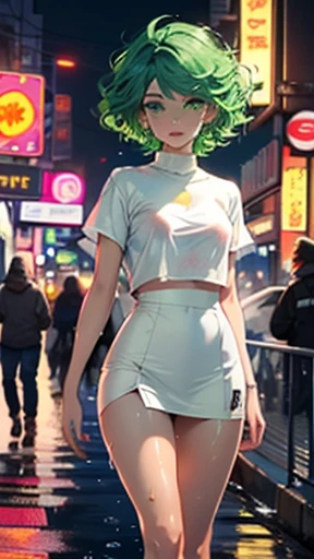 YouTuber Girl,(((1girl))),((Extraordinarily cute and beautiful green curly girl)),

(short breasts,:1.4),(((green curly hair:1.35,Very curly hair,colored inner hair,Ear breathing,Short hair))),(((Green eyes:1.3))),intricate eyes,beautiful detail eyes,symme...