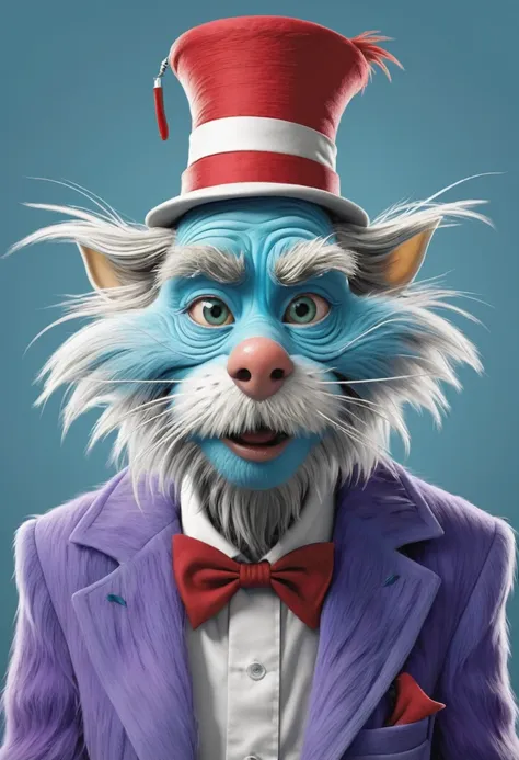 in style of a hyper realistic dr.seus