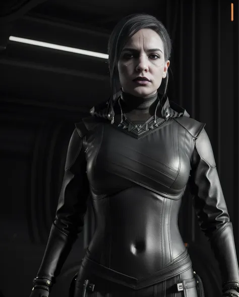 a woman in a black latex outfit with a glowing , 3 d render character art 8 k, fantasy style 8 k octane render, cyberpunk art ultrarealistic 8k, dreamy cyberpunk girl, portrait beautiful sci - fi girl, connected with glowing tubes 8 k, art nouveau octane r...