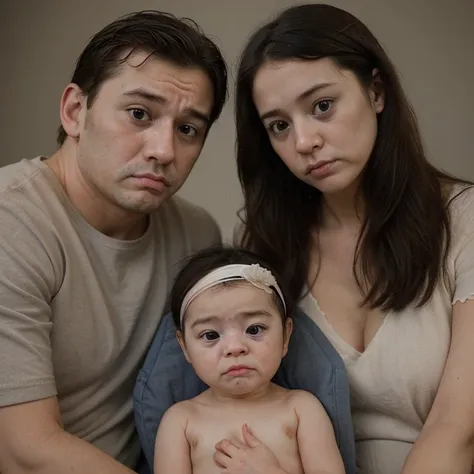 Please make a sad couple with no baby