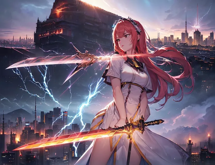 ((((weapon_focus)))),(((face_composition))),((knight)),((((city)))),((red lightning)),(((blue lightning))),((((yellow lightning)))),((BREAK)),((((Serious)))),((((gigantic_sword)))),((((gigantic_weapon)))),(((((hold_the handle_of_the_sword))))),((lightning_...