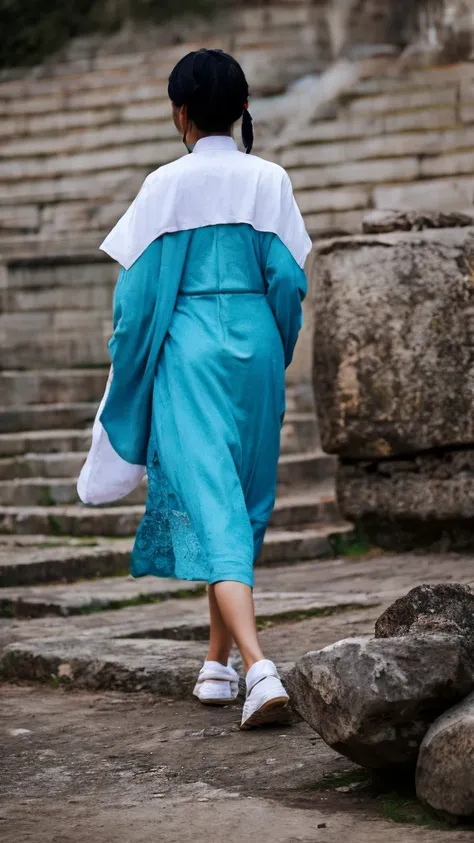 Ancient Chinese woman walking alone、Beauty