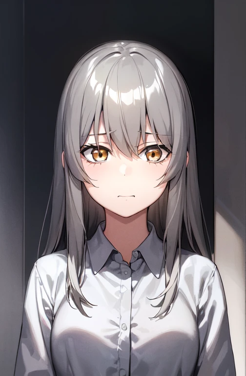 (Very detailed CG ユニティ 8k 壁紙), (masterpiece), (highest quality), (Very detailed), (Best illustrations), (Best Shadow), (Absurd), 1 person, Gray Hair, Silver Eyes, Upper Body, sad, anger, Covered in black liquid