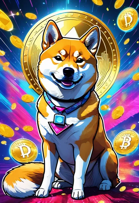 (best quality,4k,8k,highres,masterpiece:1.2),ultra-detailed,(realistic,photorealistic,photo-realistic:1.37),a shiba inu,dogecoin...