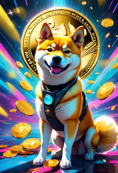 (best quality,4k,8k,highres,masterpiece:1.2),ultra-detailed,(realistic,photorealistic,photo-realistic:1.37),a shiba inu,dogecoin...