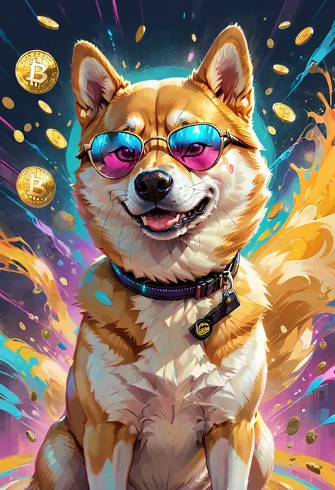 (best quality,4k,8k,highres,masterpiece:1.2),ultra-detailed,(realistic,photorealistic,photo-realistic:1.37),a shiba inu,dogecoin...