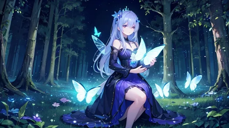 In the dark forest, under the sparkling sunlight, there are countless beautiful glowing fairies and beautiful glowing butterflies

In the dark forest, there are many beautiful glowing butterflies and beautiful glowing fairies Mr./Ms..