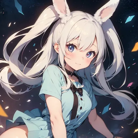 anime girl with bunny ears