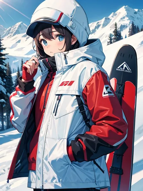 White ski clothing