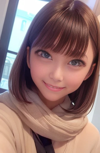 (Tabletop, highest quality、Very attractive adult beauty、Add strong highlights to the eyes、Please look closely at the camera:1.4、A beautiful woman with adult charm、Ideal body proportions、Perfect Anatomy、Short brunette bob hair、Shiny Hair、Bans:1.4、46 point s...