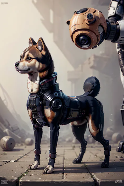 shiba inu, droid, absurdos, surreal