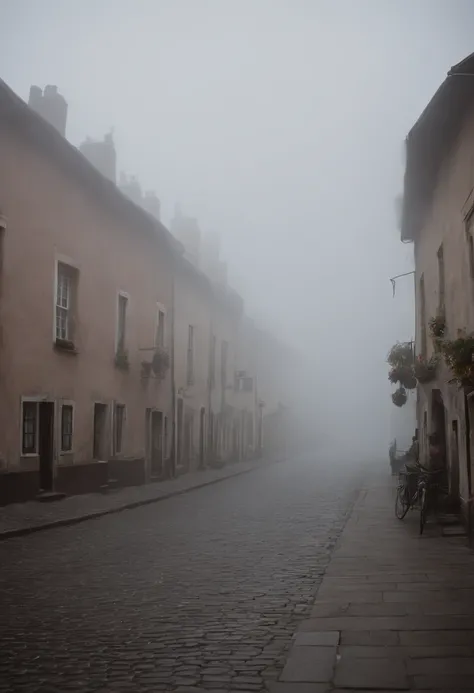 Cut to scenes of a small, isolated town engulfed in fog, its streets empty and silent. Strange symbols are etched onto the buildings, hinting at a dark secret buried within.