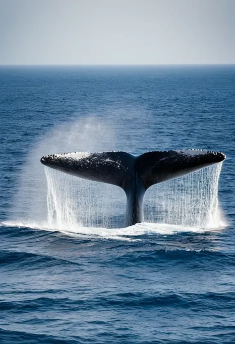 "Whale's Majestic Breach: A Spectacle of Nature's Power"