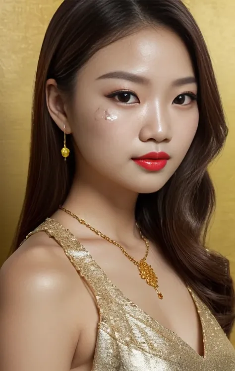 girl xinh: Asia, siêu dễ thương, stunningly beautiful, sparkling;
age: from 18-20 years old;
hair: copper orange color, smooth, lung linh dưới sunlight, rất detail;
skin: milk white, rosy and flawless;
Pores on real leather;
eye: jet black, (((true))), alm...