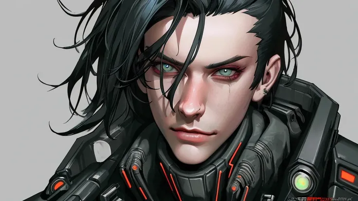 Change background cyberpunk handsome boy, realistic face, 8k, ultra realistic,