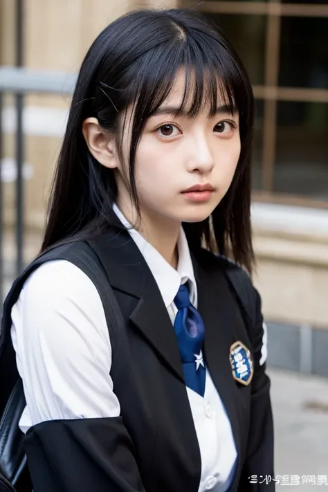 Shinmoto Hideko　Black Hair　uniform

