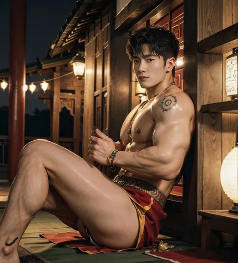  2 handsome boy tibetan kissig, touching lips, cuddle, grab the butts, romanctic, hug , naked, smiling, catching eyes , Chinese Men God, Mythology, realistic, Chinese odyssy, super Handsome,manly,  kpop idol, handsome korean actor, 20 years old,, detailed ...