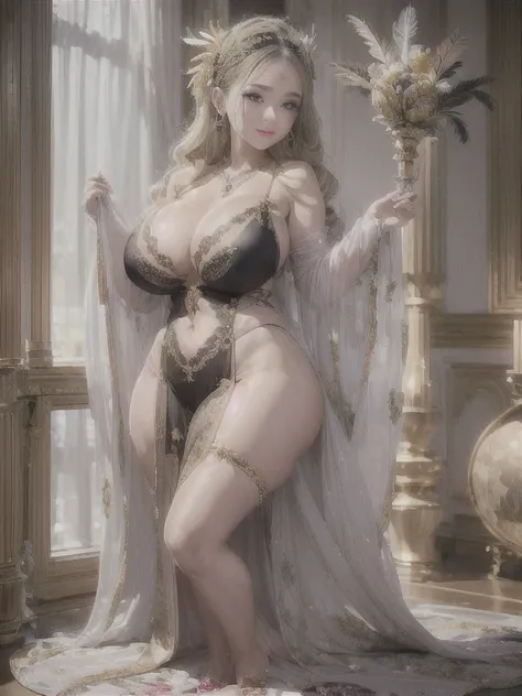 最高のmasterpiece、beautiful美しさ, 2D, rich, blonde, skirt, stockings, High heels, star、(Extremely detailed CG, (Best Work),(Best Shadow), (fine eye:1.1), (超High resolution,Realistic,highest quality,Realistic),8k,Mature Woman、Sensual curves、bubble、お尻のmasterpiece...